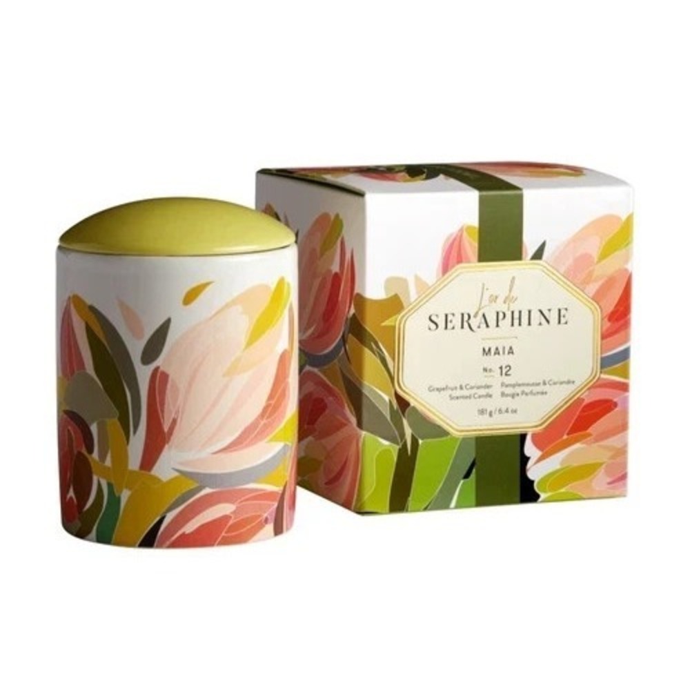 L'or de Seraphine  Maia No. 12 -JUMBO 17 oz Ceramic Jar Candle JUMBO